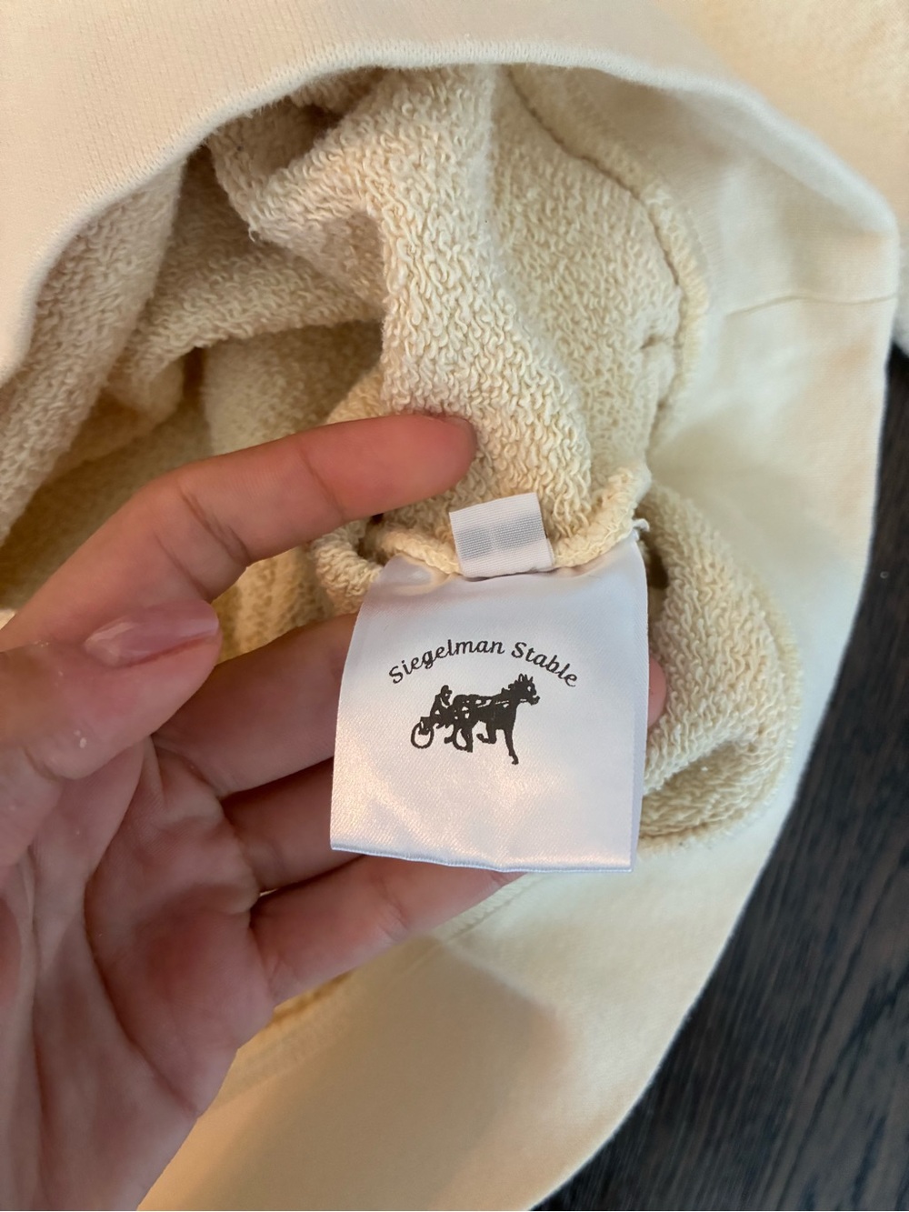 Siegelman Stable Cream Crewneck Sweatshirt - Picture 6 of 8